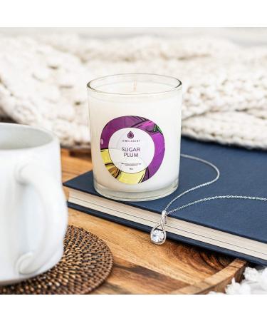 JewelScent Sugar Plum Candle - 10oz Soy Blend with Surprise Pendant | Eco-Friendly & Parrafin Free | Made in USA | Unique Jewelry Gift - Buy Online on GoSupps.com