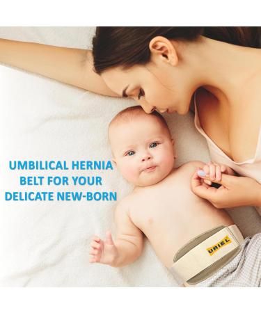 URIEL Infant & Child Hernia Truss Belt - Umbilical Hernia Baby Wrap | Comfortable & Effective Baby Belly Band | Large Size (Pack of 1 - Buy Online on GoSupps.com