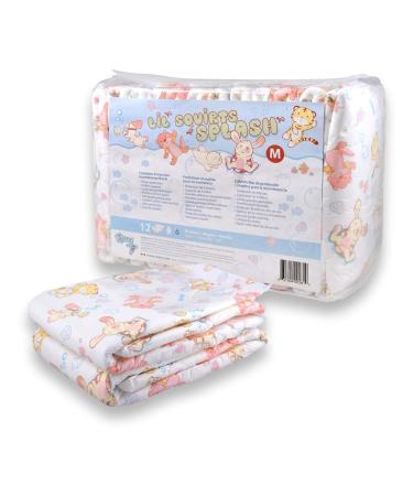 Rearz - Lil Squirts - Splash - V2.0 - Adult Diapers (12 Pack) (Medium) Medium (Pack of 12)