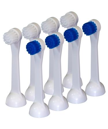 Cybersonic Classic Compact Replacement Brush Heads 8 Pack Compatible With All Cybersonic Electric Toothbrushes
