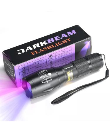 Darkbeam UV flashlight 365 Nm and 395 light Woodsche lamp black light ultraviolet led portable mini handheld detector for dog urine pet spots banknote identification resin hardening A100 365+395 flashlight (1 pack) - Buy Online on GoSupps.com