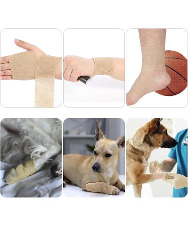 Ivy Medical Care 6Pcs Self Adhesive Bandage Wrap Rolls 5 Yards Cohesive Bandage for Strains & Compression - Buy Online on GoSupps.com