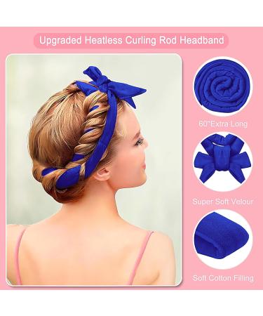 Heatless Curling Rod Headband - Upgraded 60 Soft Hair Curlers for Effortless Curls No Heat Sleep Hair Rollers (Dark Brown) - Buy Online on GoSupps.com