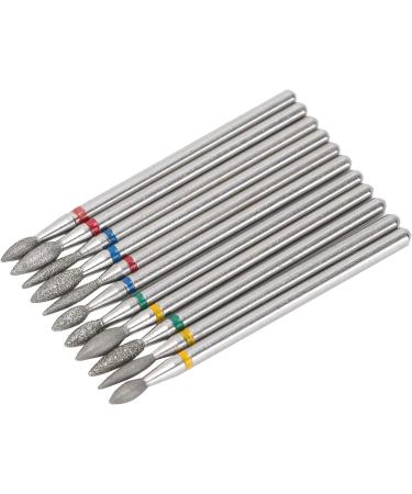 Yctze Professional 11-Piece Nail Drill Bit Set Emery Exfoliating Polishing Burr Manicure Tools for Cuticle Care and Nail Enhancement - Buy Online on GoSupps.com