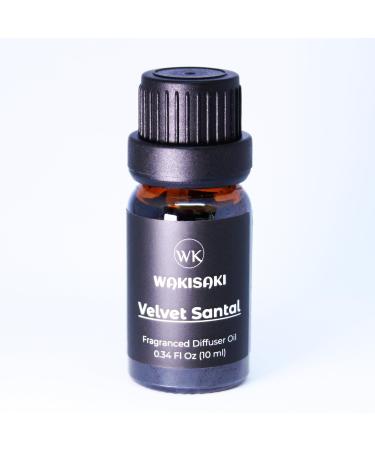 Essential Oils & Fragrance Oil for Diffusers Reed Diffuser Oil Refill Home Scent & Fragrance Diffuser Scents for a Refreshing Aromatic Space by WAKISAKI 0.34 Fl Oz (10 ml) Velvet Santal Velvet Santal 0.34 Fl Oz (Pack