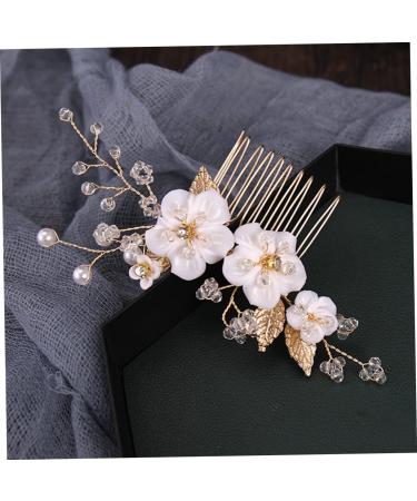 Didiseaon 1pc Flower Comb Bride Headdress Floral Hair Comb Bride Hair Accessory Bride Hair Comb Wedding Hair Comb Hair Combs Flower Insert Comb Wedding Hair Accessory Rhinestone Hair Comb - Buy Online on GoSupps.com