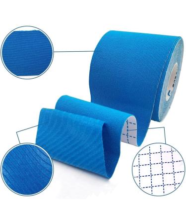 Kinesiology Tape 5CMx5M - Elastic Waterproof Sports Tape for Muscle Support - Light Blue - Buy Online on GoSupps.com