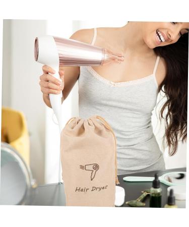 FOYTOKI Drawstring Bag Blow Dryer Canvas Travel Bag Hair Dryer Travel Case Hair Dryer Storage Bag Bags Linen - Buy Online on GoSupps.com