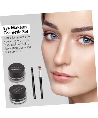 BIUDECO 6 Pcs Eyeshadow Cream Black Eyeliner Pencils Dark Brown Eyeshadow Black Matte Eyeliner Eye Liner - Buy Online on GoSupps.com