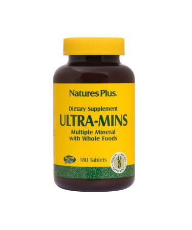 Nature's Plus Ultra-Mins Multiple Mineral with Whole Foods 180 Tablets - Buy Online on GoSupps.com