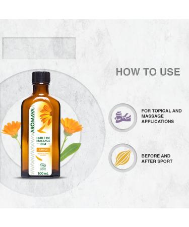 Aromaya Arnika Massage Oil 100ml - Natural Pain Relief & Muscle Soothing - Buy Online Worldwide - Buy Online on GoSupps.com