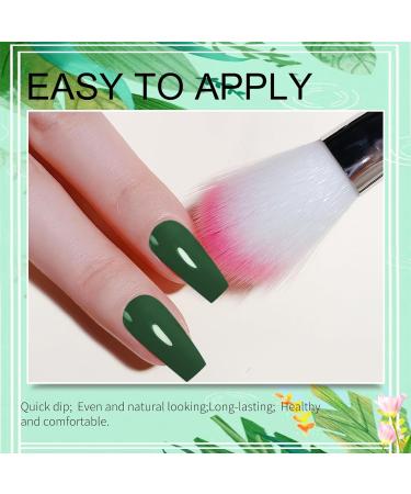 Honey Joy Dip Powder Nail Kit - 4 Colors Mint & Deep Forest Green, Dipping Powder Set - Base Top Coat for Manicure - Salon Quality DIY Nail Art - No LED Lamp Needed - Buy Online on GoSupps.com