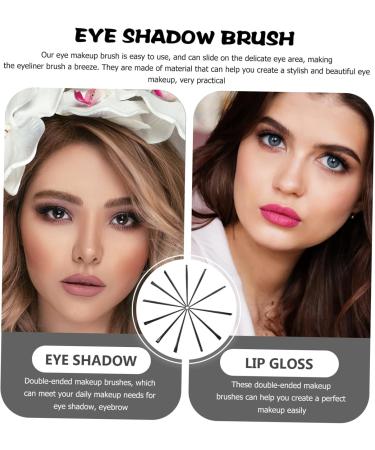 MAGICLULU 12pcs Eyeliner Brush Eye Shadow Brush Eyeliner Brush Fine Makeup Eyeliner Brush Girl's Eyeliner Brush Eye Liner Brush Cosmetic Brush Makeup Brush Beauty Cosmetic Tool Eyebrow Brush 15.5x1.2x0.6cm Black - Buy Online on GoSupps.com