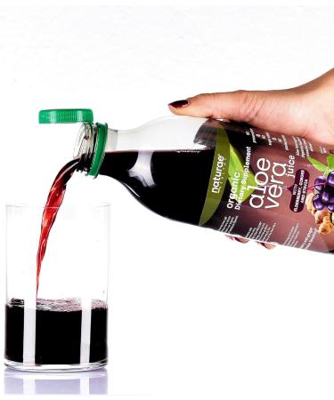naturae Healthy Aloe Vera Juice Natural Digestive Health & Immune Support with Elderberry Ginger & Stevia Promotes Stomach Balance & Regularity 33.8 fl oz 1 unit - Buy Online on GoSupps.com