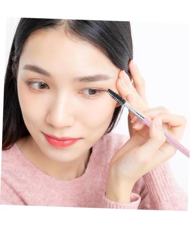 minkissy Eyelash Brow Brush Eyebrow Lash Brush Eyelash Eyebrow Brush Eyebrow Eyelash Brush Pink Cosmetic To Rotate Curler - Buy Online on GoSupps.com