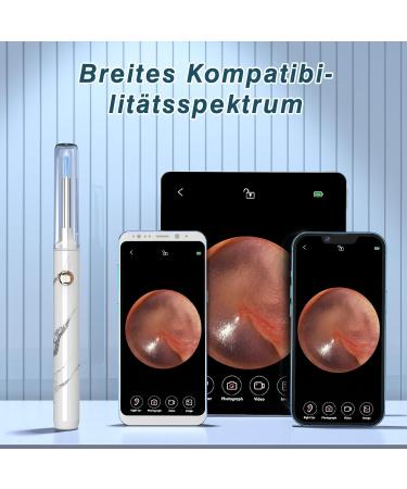 Outact 1080p HD Ear Wax Removal Otoscope - Waterproof Ear Cleaner with 7-Piece Set for iPhone iPad & Android - Buy Online on GoSupps.com