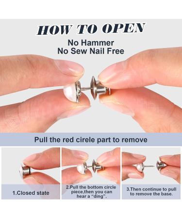 24pc Jean Button Pins Set | No Sew Waist Extender | Instant Jean Dress Fit | Pearl Style - Buy Online on GoSupps.com