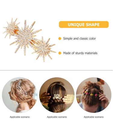 Beaupretty Hair Accessories Hair Barrettes Hair Clips Rhinestone Hair Clip Women Hair Clip Rhinestone Clip for Hair Girl Hair Clip Small Hair Clip European and American Miss Alloy Headgear - Buy Online on GoSupps.com