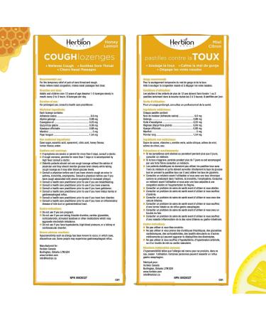 Herbion Naturals Cough Drops Honey Lemon 18 Count - Buy Online on GoSupps.com