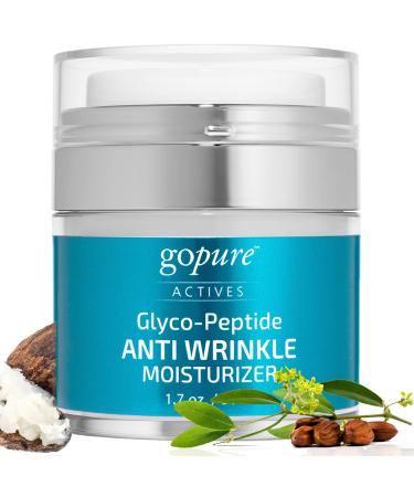goPure Anti Wrinkle Face Moisturizer - Face Cream with Hyaluronic Acid - Night Cream with Glycolic Acid - Anti Wrinkle Cream for Men & Women  1.7oz.