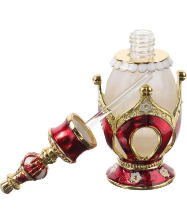 FRCOLOR Vintage Crystal Glass Perfume Bottle Essential Oil Bottle Crown Design Refillable Perfume Scent DIY Cosmetic Bottle for Travel (25ml) - Buy Online on GoSupps.com