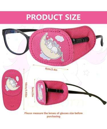 6 Piece Kids Reusable Eye Patches for Glasses - Pink Soft Eye Patch for Left Eye - Treating Lazy Eye, Strabismus, Amblyopia - Girl Boy Eye Patch - Buy Online on GoSupps.com