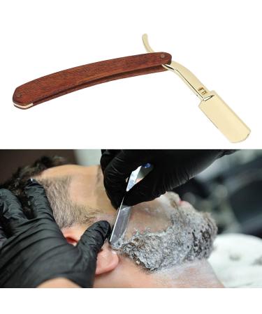 Ergonomic Vintage Beard Razor Stand for Men | Solid Wood & Stainless Steel Holder | Perfect Barber Shop Accessory - Buy Online on GoSupps.com