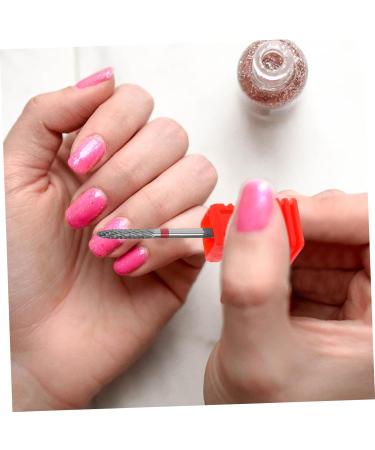 minkissy Nail Polisher Metal Nail Drill Bit Manicure Tools Nail Bits Drill Bit for Acrylic Nails Women Manicure Supplies Safety Bits for Nail Drill Manicure Drill Bits Drill Bits for Nails 7.00X1.30X1.30CM Red - Buy Online on GoSupps.com