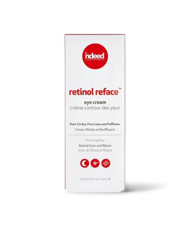 Indeed Labs Retinol Reface Anti-Aging Eye Cream | Wrinkle Repair for Crow's Feet & Younger Skin - Vitamin A & Bakuchiol Serum - Buy Online on GoSupps.com