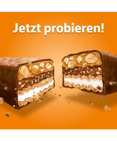 Knoppers Peanut Bar - 200g Waffle with Milk & Peanut Cream Chopped Peanuts & Caramel - 5 Delicious Bars - Buy Online on GoSupps.com