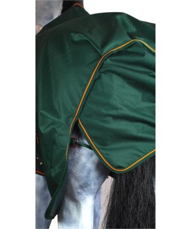 Marengos by Bucas Winter Blanket 1200D - Breathable Waterproof Outdoor Turnout 135cm (200g/m Filling) - Green/Orange - Buy Online on GoSupps.com