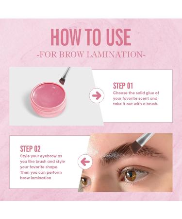 PERMANIA Peach Fragrance Lash Lift Adhesive | Strong Eyelash Glue for Perm & Lamination | Fast Drying - 10g - Buy Online on GoSupps.com