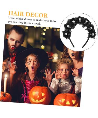 Didiseaon Halloween Headband Halloween Hairbands Halloween Favor Halloween Black Rose Headband Halloween Skull Headpiece Day of The Dead Headpiece Goth Headband Gothic Skull Headband Fabric - Buy Online on GoSupps.com