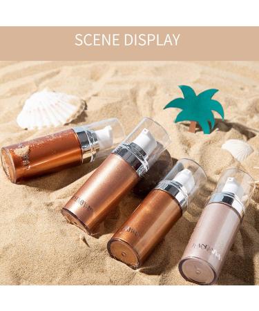 Go Ho Face Body Illuminator Liquid Highlighter - Bronze Gold | Moisturizing Luminizer for Face & Body | Waterproof Shine & Glow Foundation - Buy Online on GoSupps.com