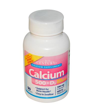 21st Century Calcium 500 + D3 90 Tablets