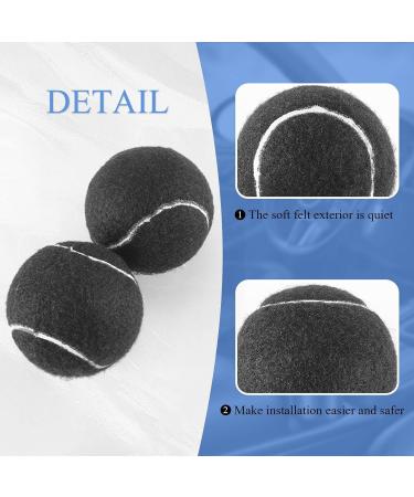 Pasuihcay 2 PCS Precut Walker Tennis Ball for Furniture Legs and Floor Protection Heavy Duty Long Lasting Felt Pad Covering Black - Buy Online on GoSupps.com