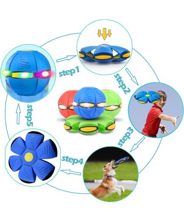 BOPELMALLS 2023 New Pet Toy Flying Saucer Ball Flying Saucer Ball Dog Toy Pet Toy Flying Saucer Flying Saucer Dog Toy Pet Flying Saucer Ball Flying Saucer Ball for Dog Green-6Light - Buy Online on GoSupps.com