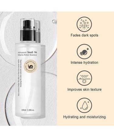 Snail Mucin 96% Power Repairing Essence - Advanced Hydrating Serum for Dull Skin & Fine Lines | 100mL Snail Skincare - Buy Online on GoSupps.com