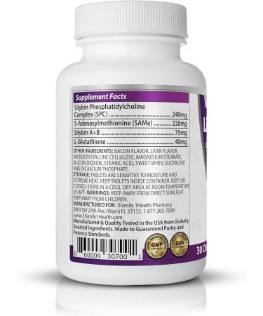 Comprehensive Liver Support Supplement for Large Dogs. Flavorful Chewable Tablets Combining Same SPC Silybin A+B + Glutathione 30Ct (Large) Large (1 Pack) - Buy Online on GoSupps.com