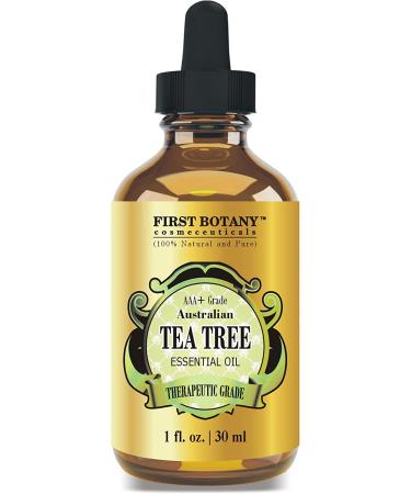 High Terpinen Australian Tea Tree Oil - Combat Acne, Toenail Problems, Dandruff - 1 fl oz - Buy Online on GoSupps.com