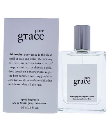 Philosophy Pure Grace Eau de Toilette 2 fl. oz. for Women | Clean and Refreshing EDT Spray - Buy Online on GoSupps.com