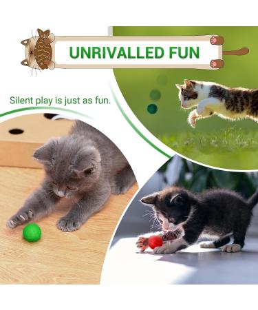 Rosaui 8-Pack Felt Cat Toys - 100% Sheep Wool Interactive Game Balls - Natural Cat Balls - Buy Online on GoSupps.com
