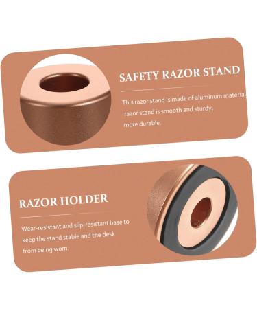 Cimaxic Razor Base Organizer Stand - Universal Shaving Holder for Razors & Brushes - Metal Aluminum Shaver Rack & Stand for Men - Buy Online on GoSupps.com