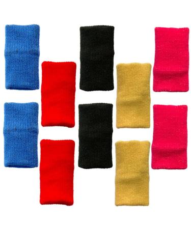 FRCOLOR 20 Pcs Finger Cot Diamond Picture Finger Cover Embroidery Finger Sleeve Cross Finger Sleeve Tools for Kids Diamond Picture Supplies Swing Child Nylon Guitar Paste Drill Assorted Colorx2pcs 4.5X2.5X2.5CMx2pcs