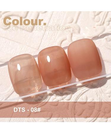 YOXIER Nail Jelly Polish Bright Translucent Jelly Polish Varnish UV Gel 15ml Delicate 8 - Buy Online on GoSupps.com