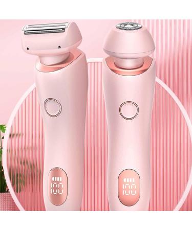 Cloudglide Pro Shaver Luna Brazilian ShaverModira Shaver 2 in 1 Double Head Shaver Razors for Shave Legs Underarms Bikini Area (Pink) - Buy Online on GoSupps.com