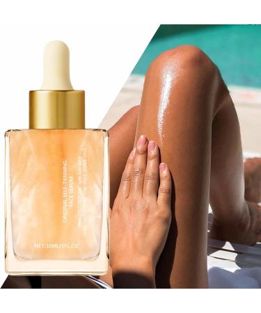 Duqulle Bronzing drops bronzing facial drops natural tanner without with soft tanning effect for women and men on the go - Buy Online on GoSupps.com