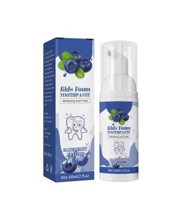 Children's foam toothpaste with fruit taste for deep cleaning foam toothpaste for children with fruit taste children's foam toothpaste oral care mousse toothpaste for children from 3 years (b)