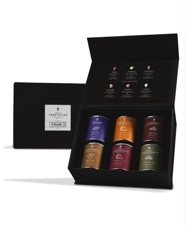 P-Stash Black Box Sweet Tempation I Nuss Mix I Hand-roasted nuts seductively sweet i cashewkerne almonds & hazelnuts i ideal as a gift package