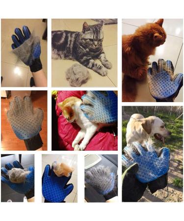 Pet Grooming Glove - Deshedding Brush Mitt for Dogs & Cats - Gentle Hair Remover - 5 Finger Design - Long & Short Fur - 1 Pair - Buy Online on GoSupps.com